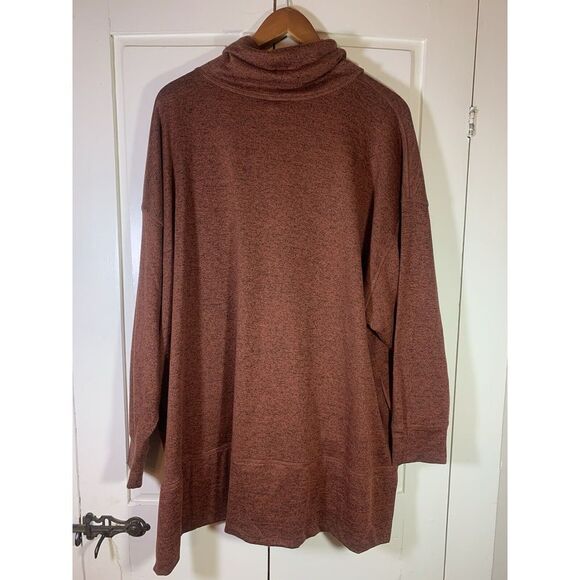 Gap Cowl Neck Sweatshirt Womens Plus Size 3X Pockets Pullover Funnel Athleisure - Picture 3 of 16